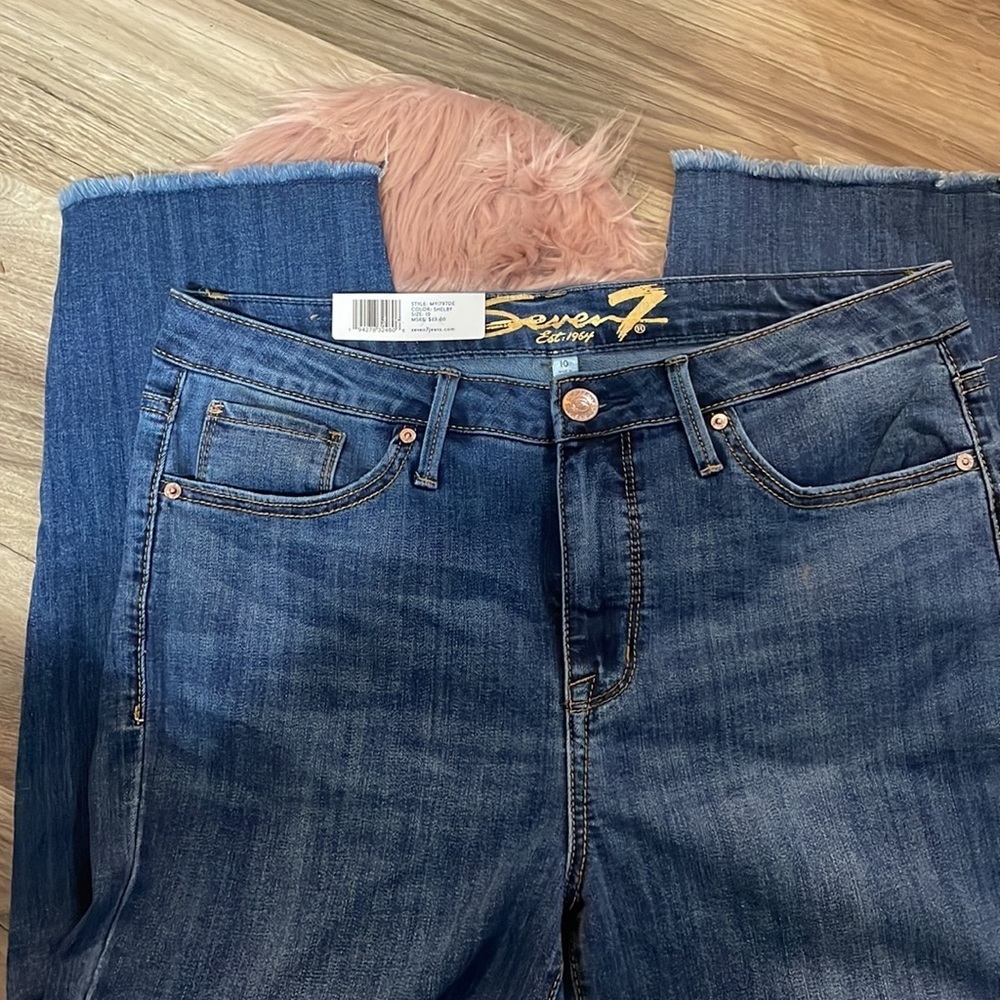 Seven 7 jeans straight crop size 10 - Picture 2 of 11